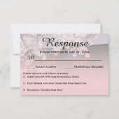 Cherry Blossom Flowers Weddenschap RSVP-kaarten RSVP Kaartje (Voorkant)