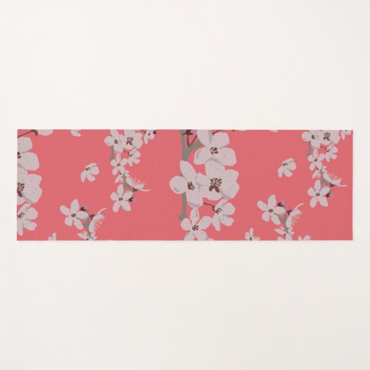 Cherry Blossom Flowers Yogamat (Voorkant (horizontaal))