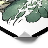 Cherry Blossom Forest in Bloom op de lentaander Poster (Hoek)