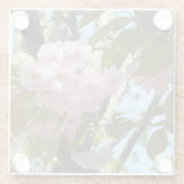Cherry blossom foto glazen onderzetter (Achterkant)