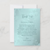 Cherry Blossom Foto Weddenschap Bedankt Kaart (Achterkant)