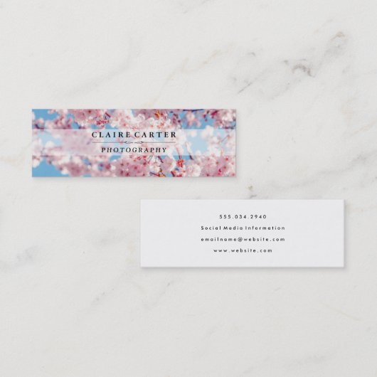 Cherry Blossom | Fotograaf Mini Visitekaartje (Voorkant / Achterkant)