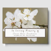 Cherry Blossom Funeral Memorial Guest Book Gastenboek (Voorkant)