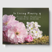 Cherry Blossom Funeral Memorial Guest Book Gastenboek (Voorkant)