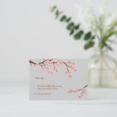 Cherry Blossom Garden Wedding RSVP-kaart Informatiekaartje (Staand voorkant)