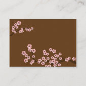 Cherry Blossom Garden Wedding RSVP-kaart Informatiekaartje (Achterkant)