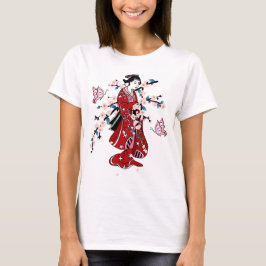 Cherry Blossom - Geisha Butterfly 2 T-Shirt
