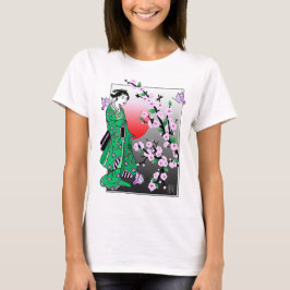 Cherry Blossom - Geisha Butterfly 3 T-Shirt