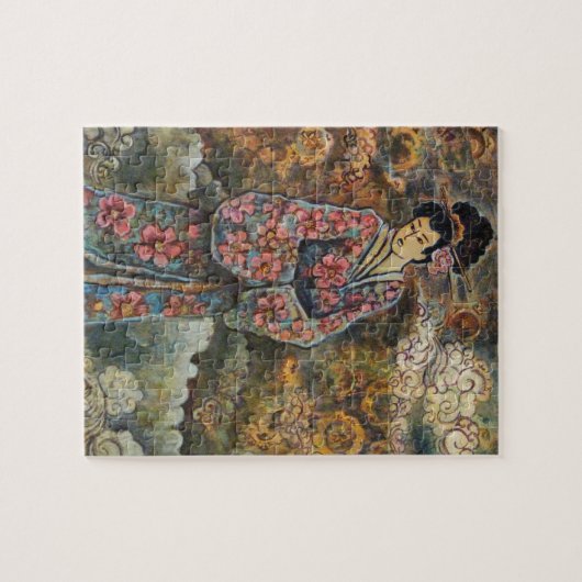 Cherry Blossom Geisha, Fine Art Products Legpuzzel (Horizontaal)