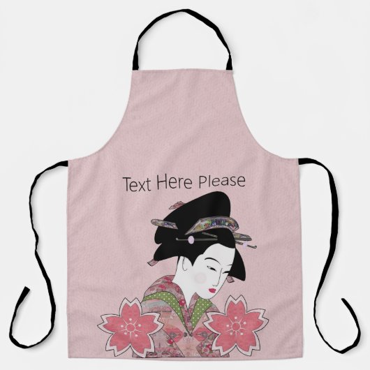 Cherry Blossom Geisha Schort (Voorkant)