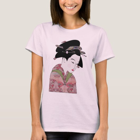 Cherry Blossom Geisha T-shirt (Voorkant)