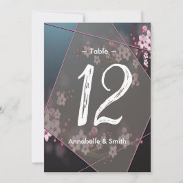 Cherry Blossom Geometrisch Bloemen tafelnummer