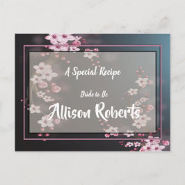 Cherry Blossom Geometrisch Vrijgezellenfeest Recep Briefkaart