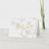 Cherry Blossom Gevouwen Folie Dank u kaart (Voorkant)