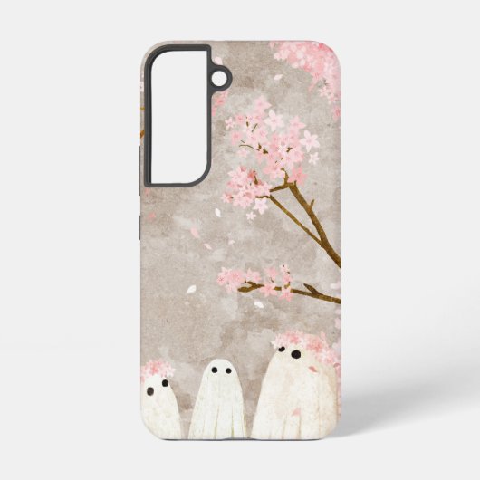 Cherry Blossom Ghosts Samsung Galaxy Hoesje (Achterkant)