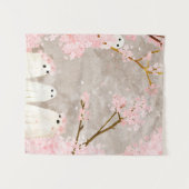 Cherry Blossom Ghosts Wandkleed (Voorkant (horizontaal))
