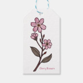 Cherry Blossom Gift Label Cadeaulabel (Voorkant)