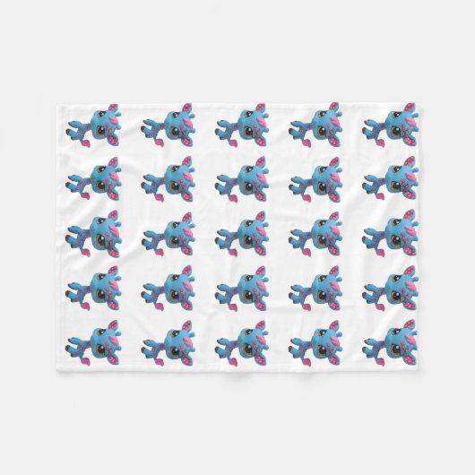 Cherry Blossom Giraffe Blanket Fleece Deken (Voorkant (Horizontaal))