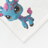 Cherry Blossom Giraffe Blanket Fleece Deken (Hoek)