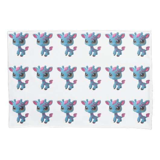 Cherry Blossom Giraffe Pillowcase Kussensloop (Voorkant)