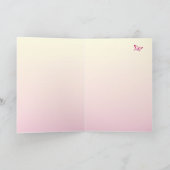 Cherry Blossom Girl Baby shower Bedankkaart (Binnen)