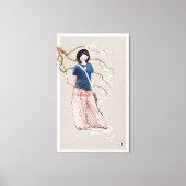 cherry blossom girl light versie canvas afdruk (Voorkant)
