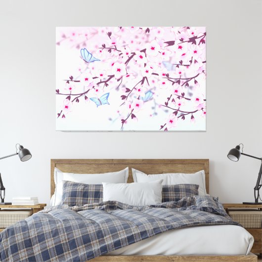 Cherry Blossom Girly Canvas (Insitu (Slaapkamer))