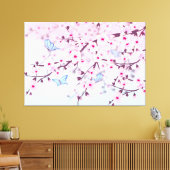 Cherry Blossom Girly Canvas (Insitu (Woonkamer))