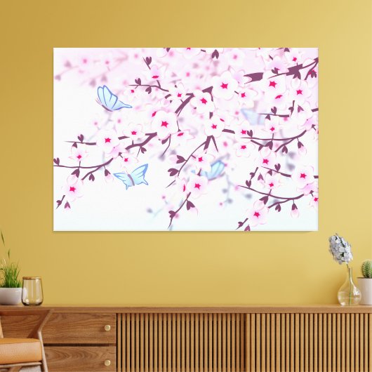 Cherry Blossom Girly Canvas (Insitu (Woonkamer))