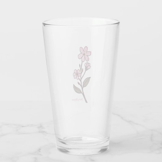 Cherry Blossom Glass Tumbler (Achterkant)