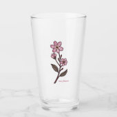 Cherry Blossom Glass Tumbler (Voorkant)