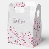 Cherry Blossom Glitter Custom Bedankt Bedankdoosjes (Geopend)