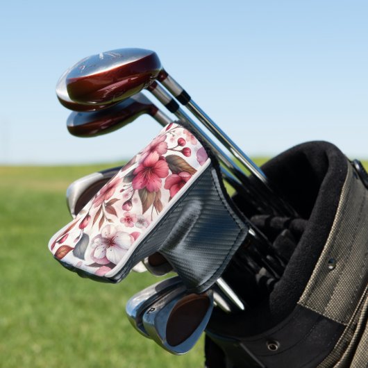 Cherry Blossom Golfheadcover (Insitu)