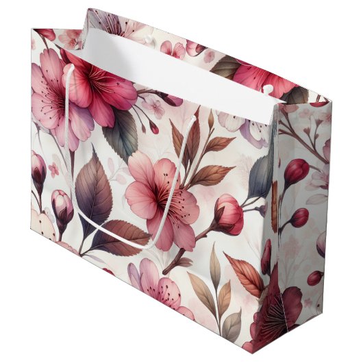 Cherry Blossom Groot Cadeauzakje (Voorkant Gekanteld)