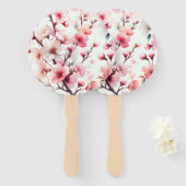 Cherry Blossom Handwaaier (Voorkant en achterkant)
