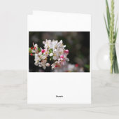 Cherry blossom happy jarig kaart (Achterkant)