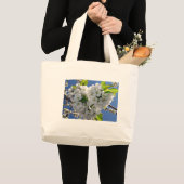 Cherry blossom hart grote tote bag (Voorkant (product))
