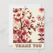 Cherry Blossom Hartelijk dank Bedankkaart (Voorkant)