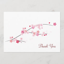 Cherry Blossom - Hartelijk dank Bedankkaart