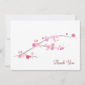 Cherry Blossom - Hartelijk dank Bedankkaart (Voorkant)