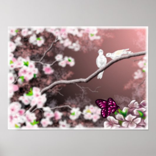 Cherry Blossom Haven Print (Voorkant)