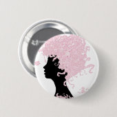 Cherry Blossom Head Ronde Button 5,7 Cm (Voorkant /achterkant)