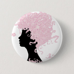Cherry Blossom Head Ronde Button 5,7 Cm