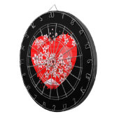Cherry Blossom Heart Dartbord (Voorkant Rechts)