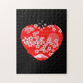 Cherry Blossom Heart Legpuzzel