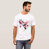 Cherry Blossom Heart T-shirt (Voorkant volledig)