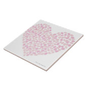 Cherry Blossom Heart Tegeltje (Zijkant)