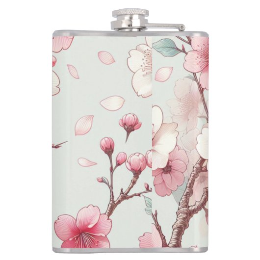 Cherry Blossom Heupfles (Achterkant)