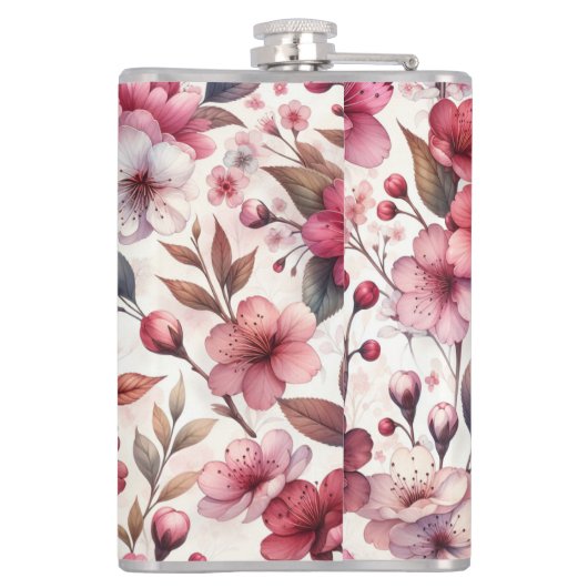 Cherry Blossom Heupfles (Achterkant)