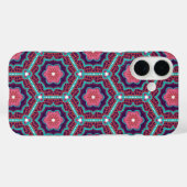 Cherry Blossom Hexagons - Roze bloem Case-Mate iPhone Case (Achterkant (horizontaal))